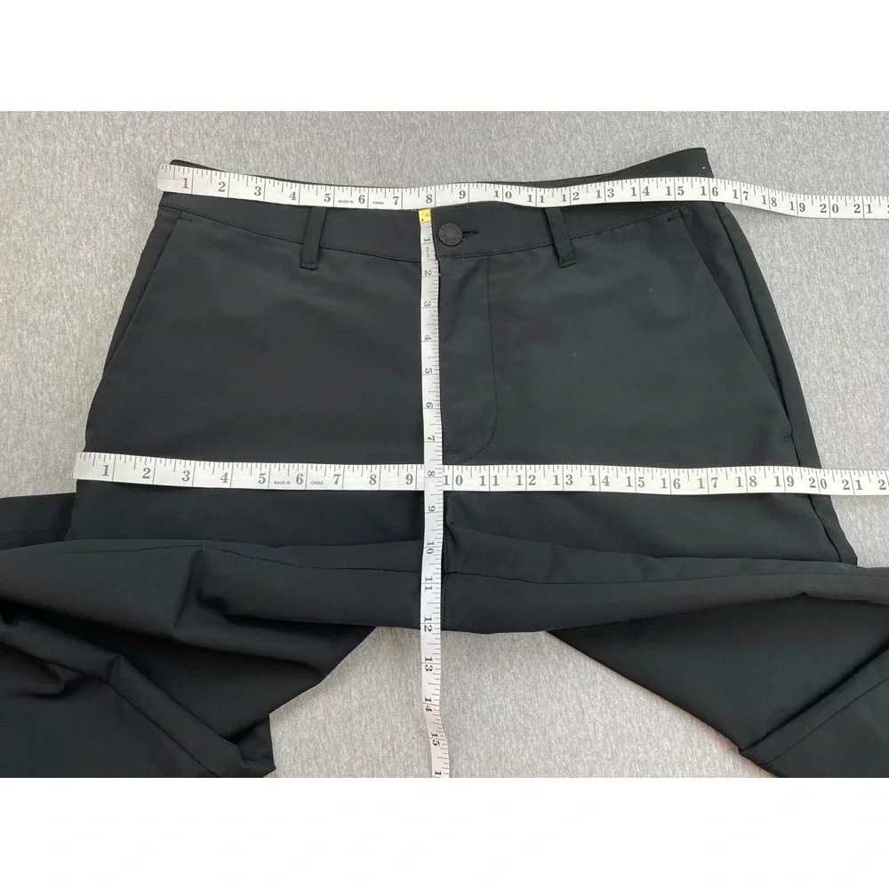Banana Republic Pants Mens 32 x 32 Black Performance Flat Front Slim Fit Golf